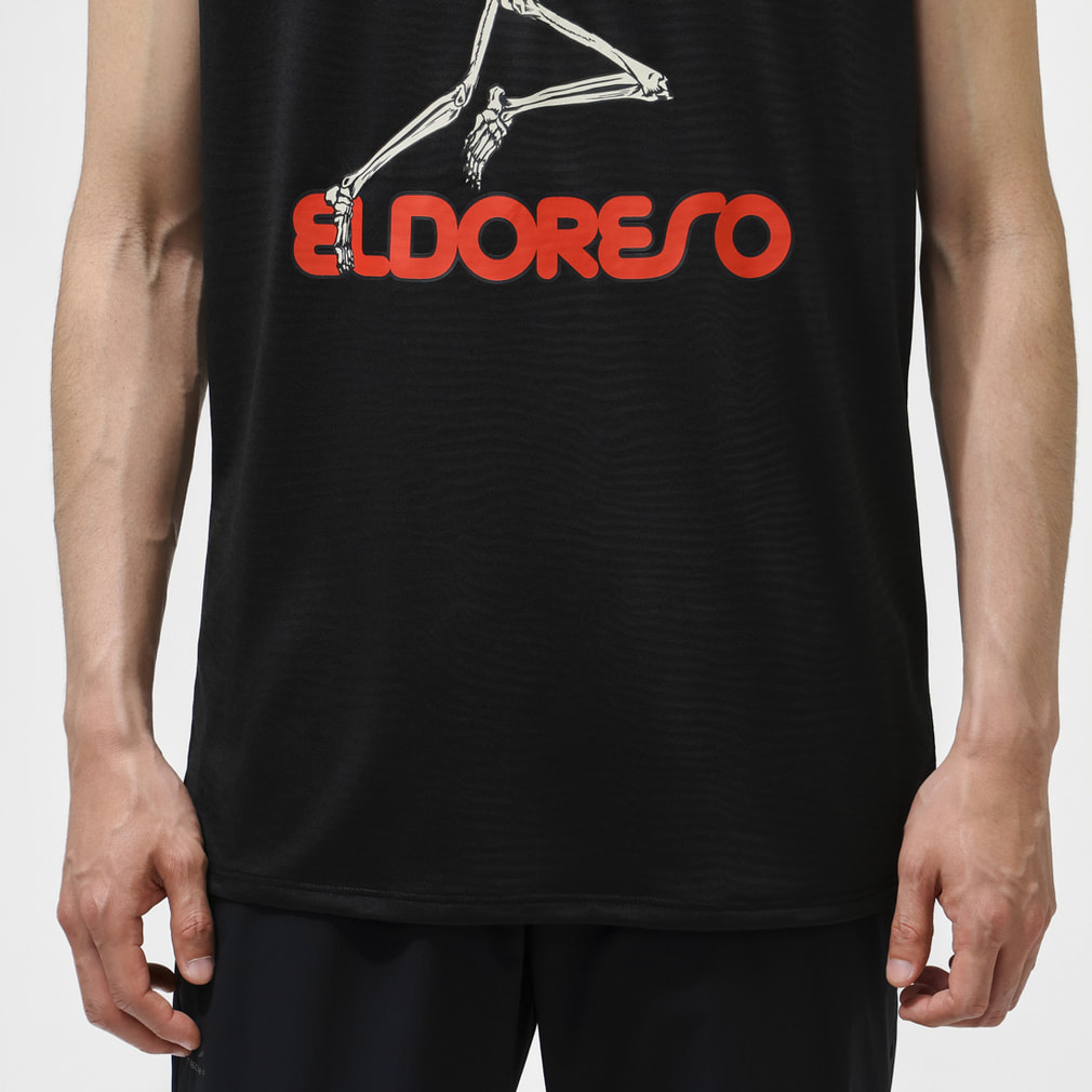 未使用 ELDORESO トレイル ランニング シャツ エルドレッソ 登山 M エルドレッソ メンズ レディス 陸上/ランニング ノースリーブシャツ