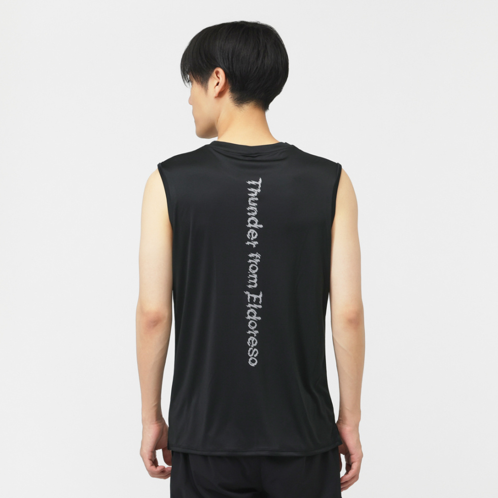 【極美品】メンズM　黒　エルドレッソ　ランニング　タンクトップ エルドレッソ メンズ 陸上/ランニングウェア ノースリーブシャツ