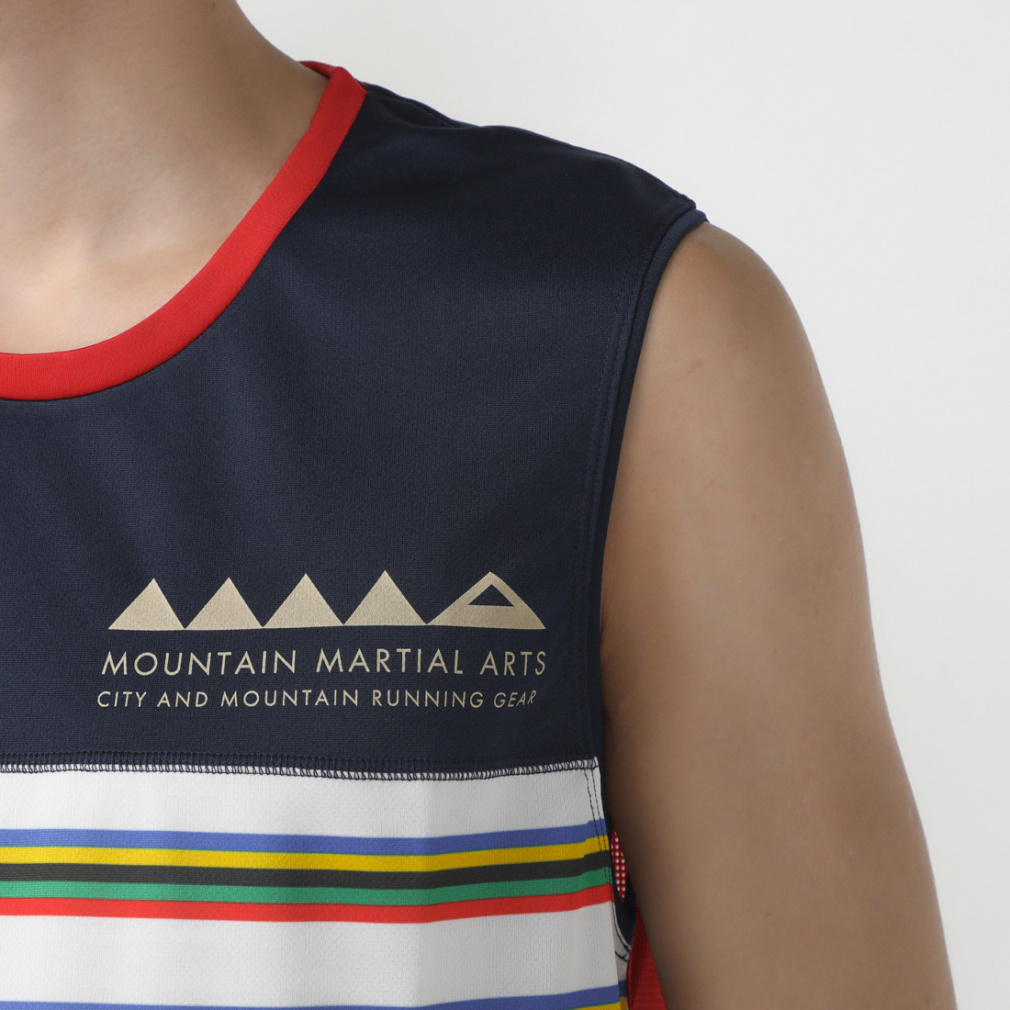 マウンテンマーシャルアーツ メンズ ランニング ノースリーブシャツ