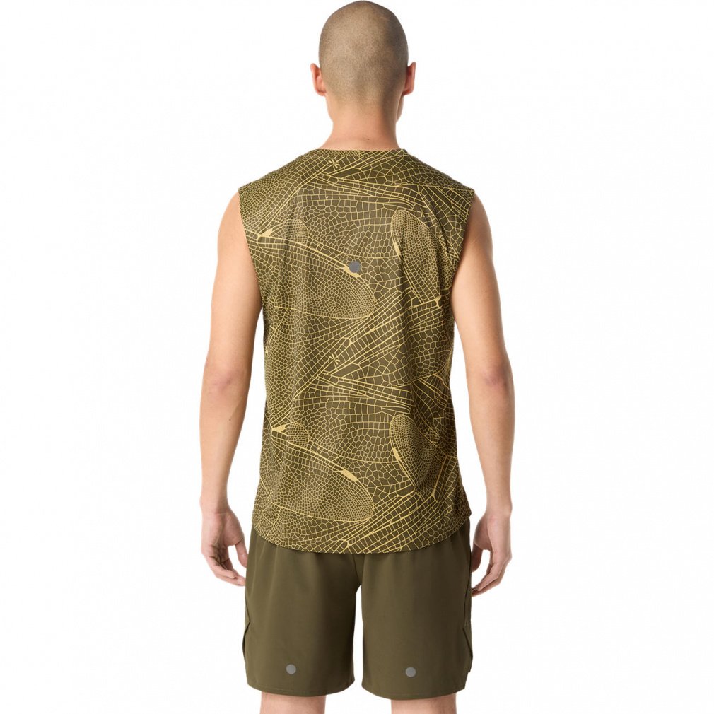 アシックス メンズ 陸上/ランニング ノースリーブシャツ グラフィック