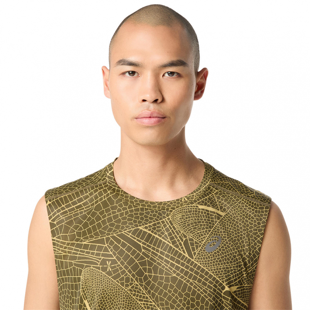 アシックス メンズ 陸上/ランニング ノースリーブシャツ グラフィック