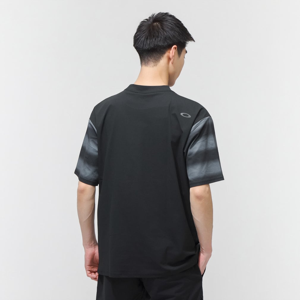 オークリー メンズ 陸上/ランニングウェア 半袖Tシャツ PURSUIT STRIPE