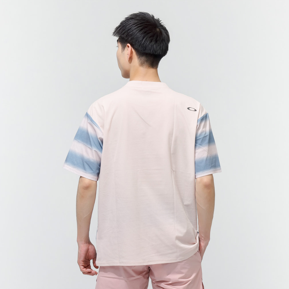 オークリー メンズ 陸上/ランニングウェア 半袖Tシャツ PURSUIT STRIPE