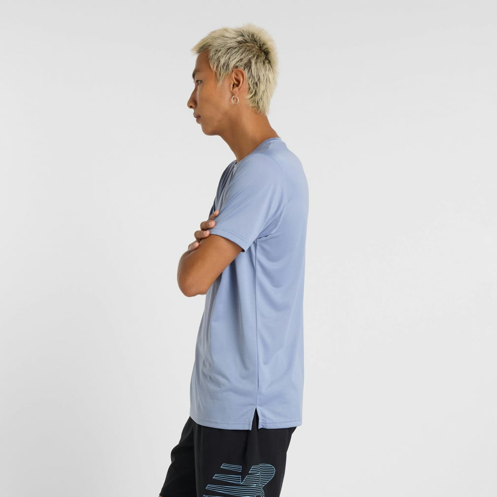 ニューバランス メンズ 陸上/ランニング 半袖Tシャツ ランショート