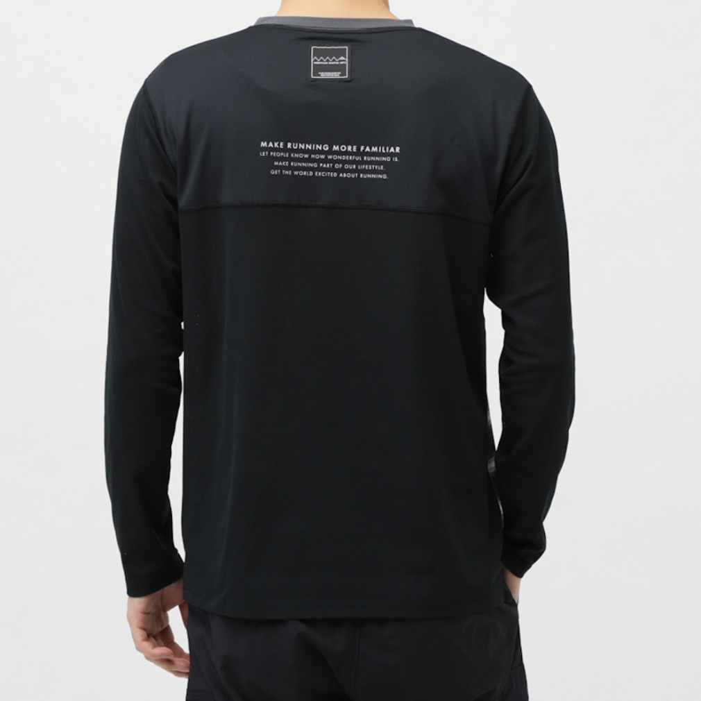 マウンテンマーシャルアーツ メンズ ランニング 長袖Tシャツ Border