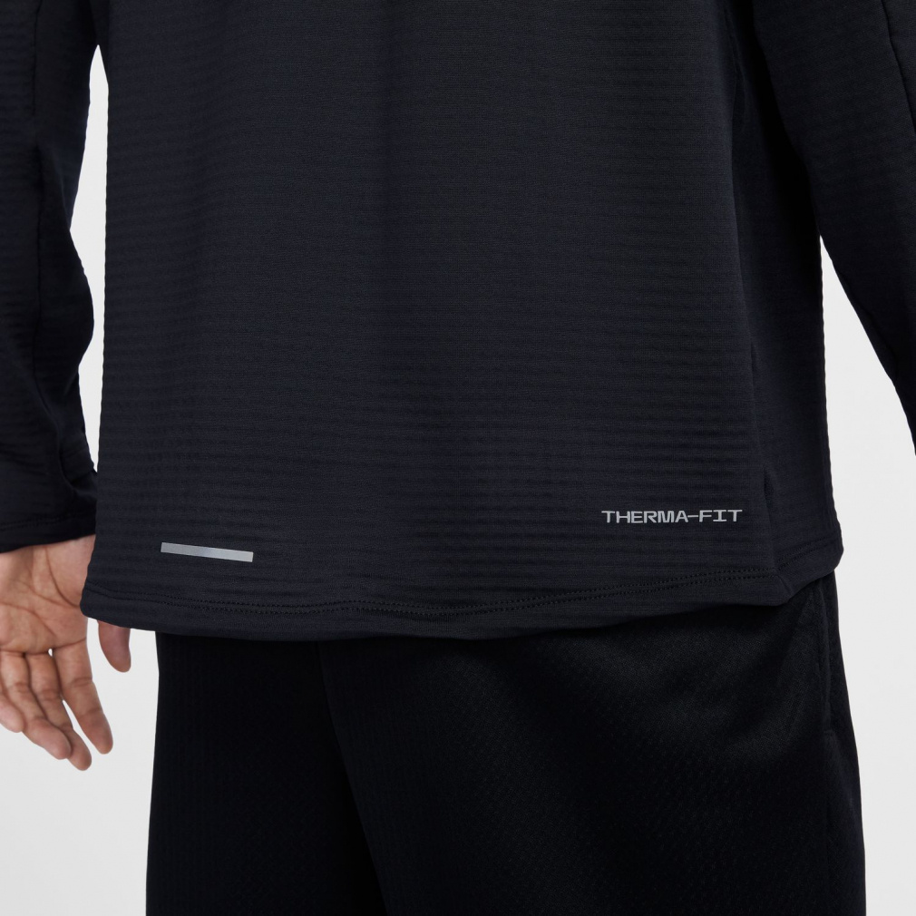 新品★NIKE TF RPLエレメントハーフジップL/Sトップス★ブラック★S ナイキ NIKE メンズ 陸上/ランニング 長袖Tシャツ ナイキ TF RPL
