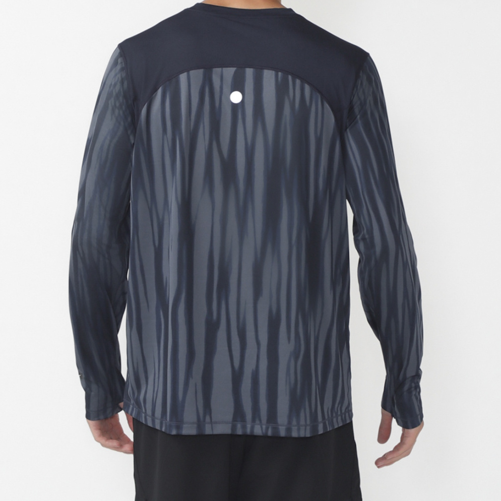 アシックス メンズ 陸上/ランニング 長袖Tシャツ ROAD ALL OVER PRINT