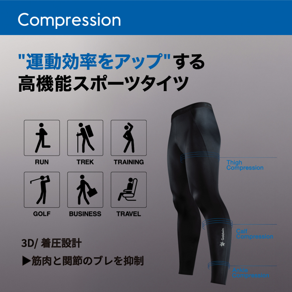 シースリーフィット メンズ フィットネス Compression Long Tights