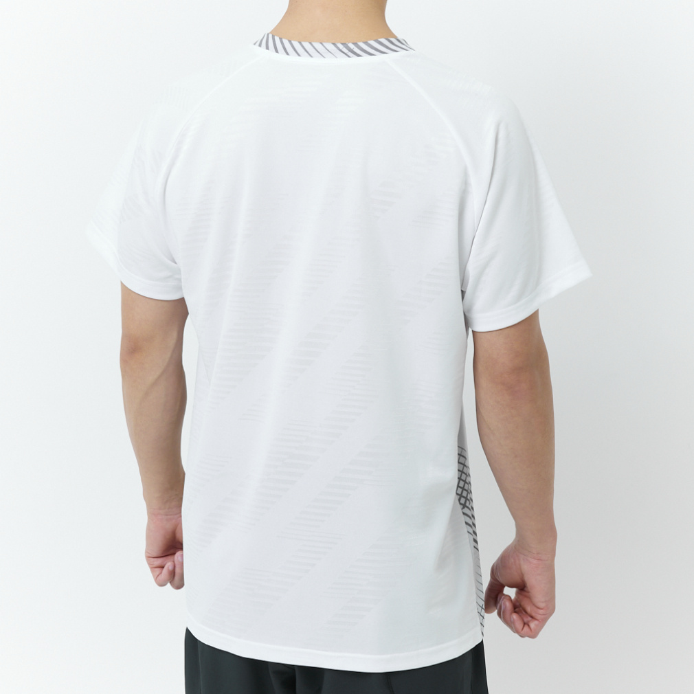 ニシ メンズ 陸上/ランニング 半袖Tシャツ グラフィックジャカードT