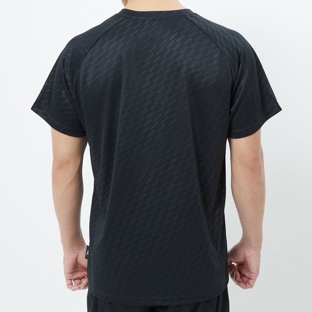 ニシ メンズ 陸上/ランニングウェア 半袖Tシャツ UVカットエンボスT
