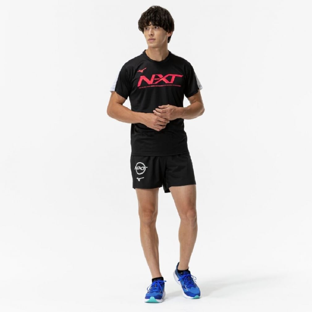 ミズノ メンズ 陸上/ランニング 半袖Tシャツ N-XTプラクティスシャツ
