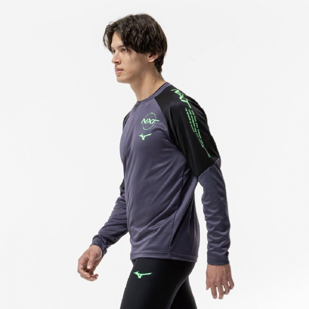 ミズノ メンズ 陸上/ランニング 長袖Tシャツ N-XTロングTシャツ(長袖