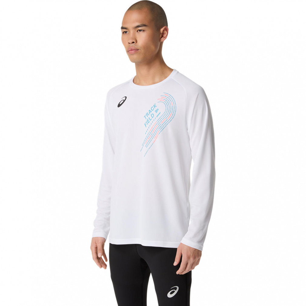 アシックス メンズ 陸上競技/ランニング ウェア 長袖Tシャツ トラック