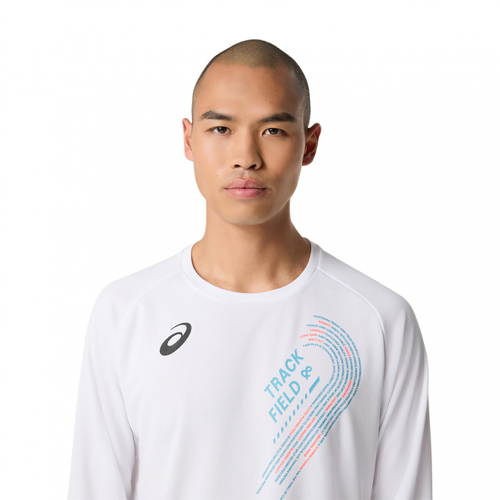 アシックス メンズ 陸上競技/ランニング ウェア 長袖Tシャツ トラック