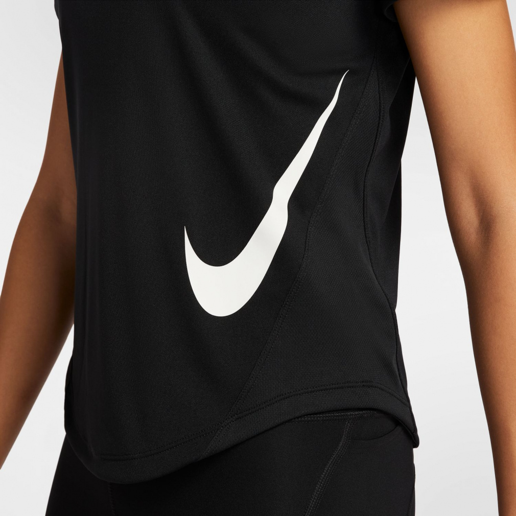 ナイキ レディス ランニングウェア 半袖Tシャツ テンポ スウッシュ