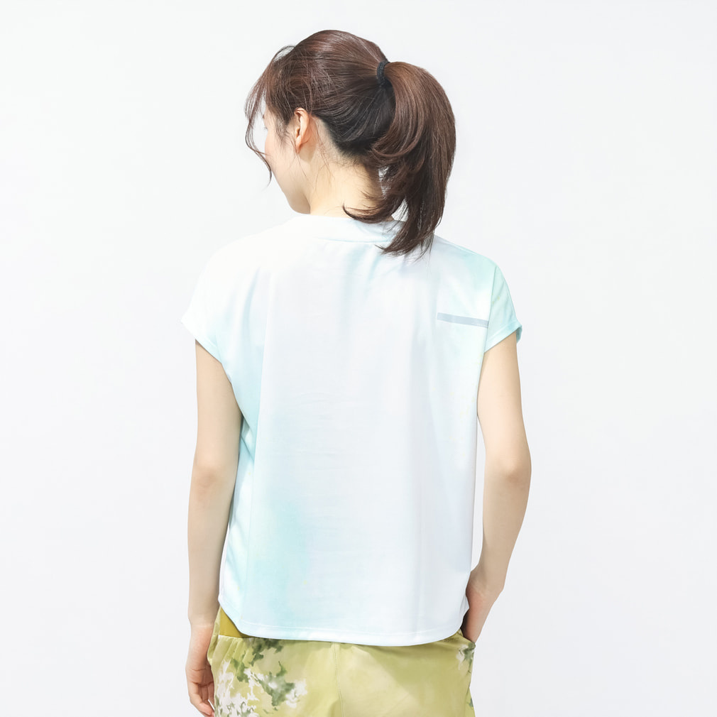 ティゴラ レディス 陸上/ランニング 半袖Tシャツ UVカット総柄