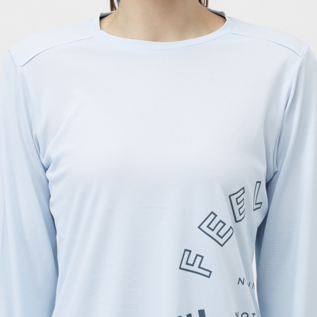 ティゴラ レディス 陸上/ランニング 長袖Tシャツ サイドロゴ