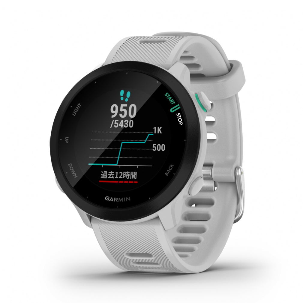 Garmin FOREATHLETE 55 White★純正品ベルト付き ガーミン ForeAthlete 55 Whitestone フォアアスリート55 0100256241