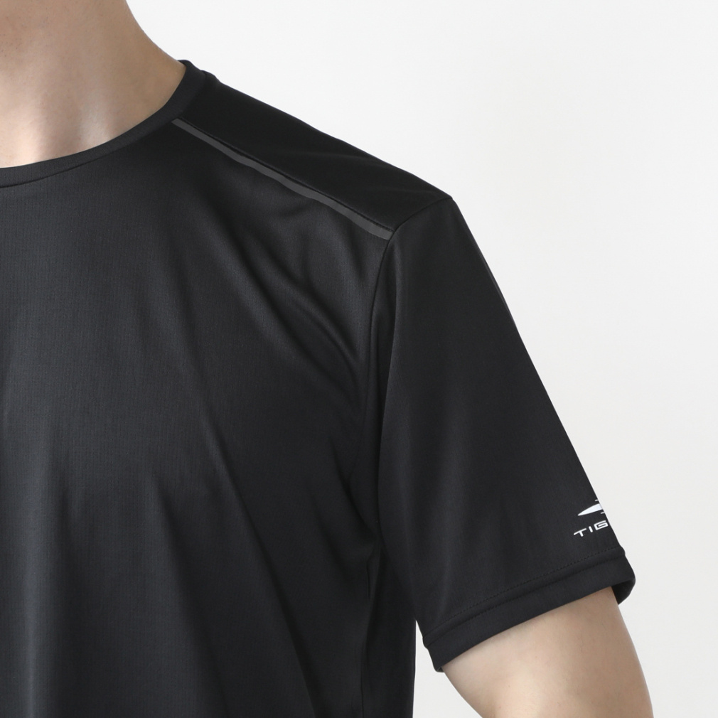 ティゴラ メンズ 陸上 ランニング UPF50+ 無地半袖Tシャツ TR-3R1204TS