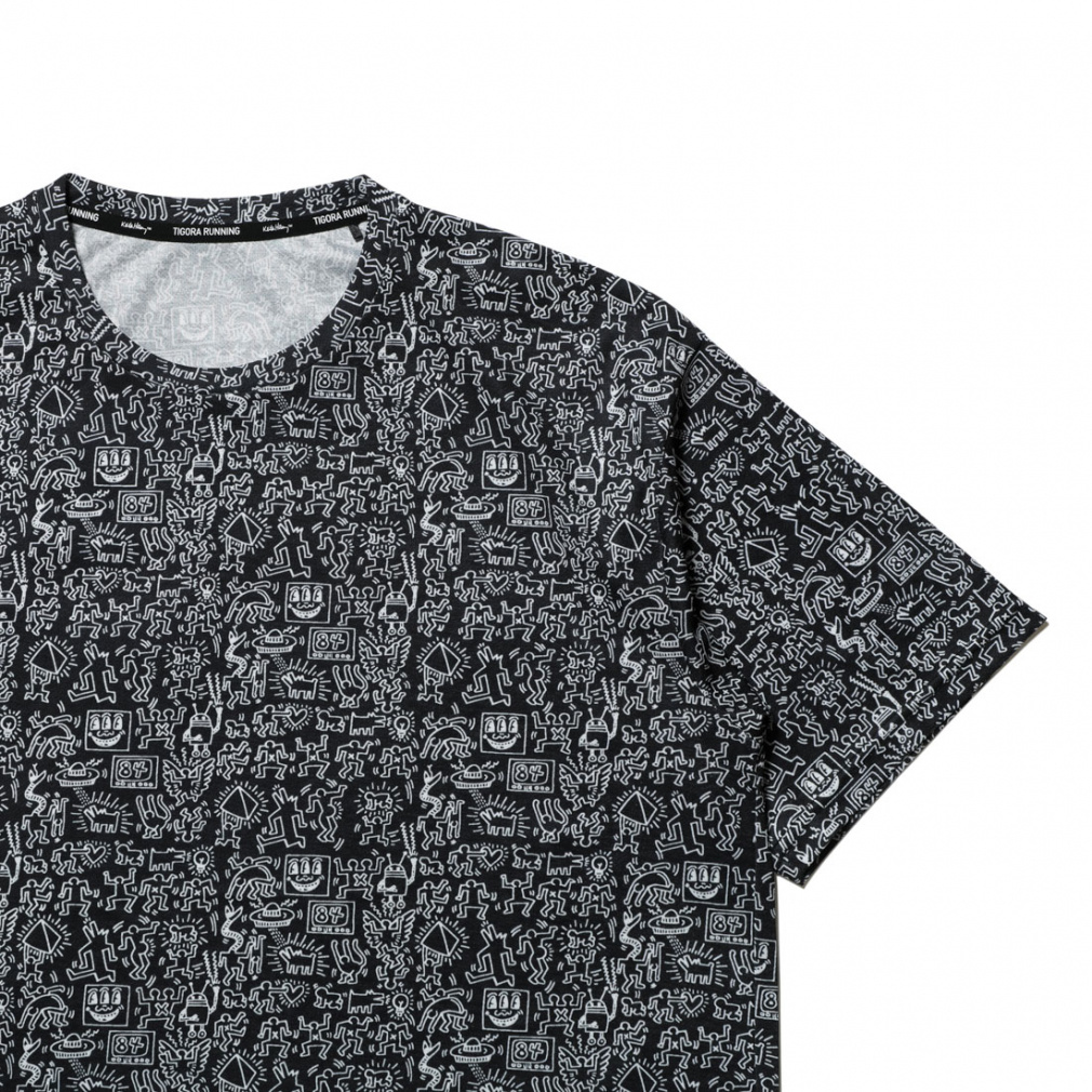 ランニング半袖Tシャツ 総柄 キースへリング｜Alpen Online