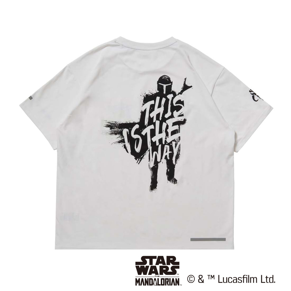 スター・ウォーズ メンズ 陸上/ランニング 半袖Tシャツ マンダロリアン