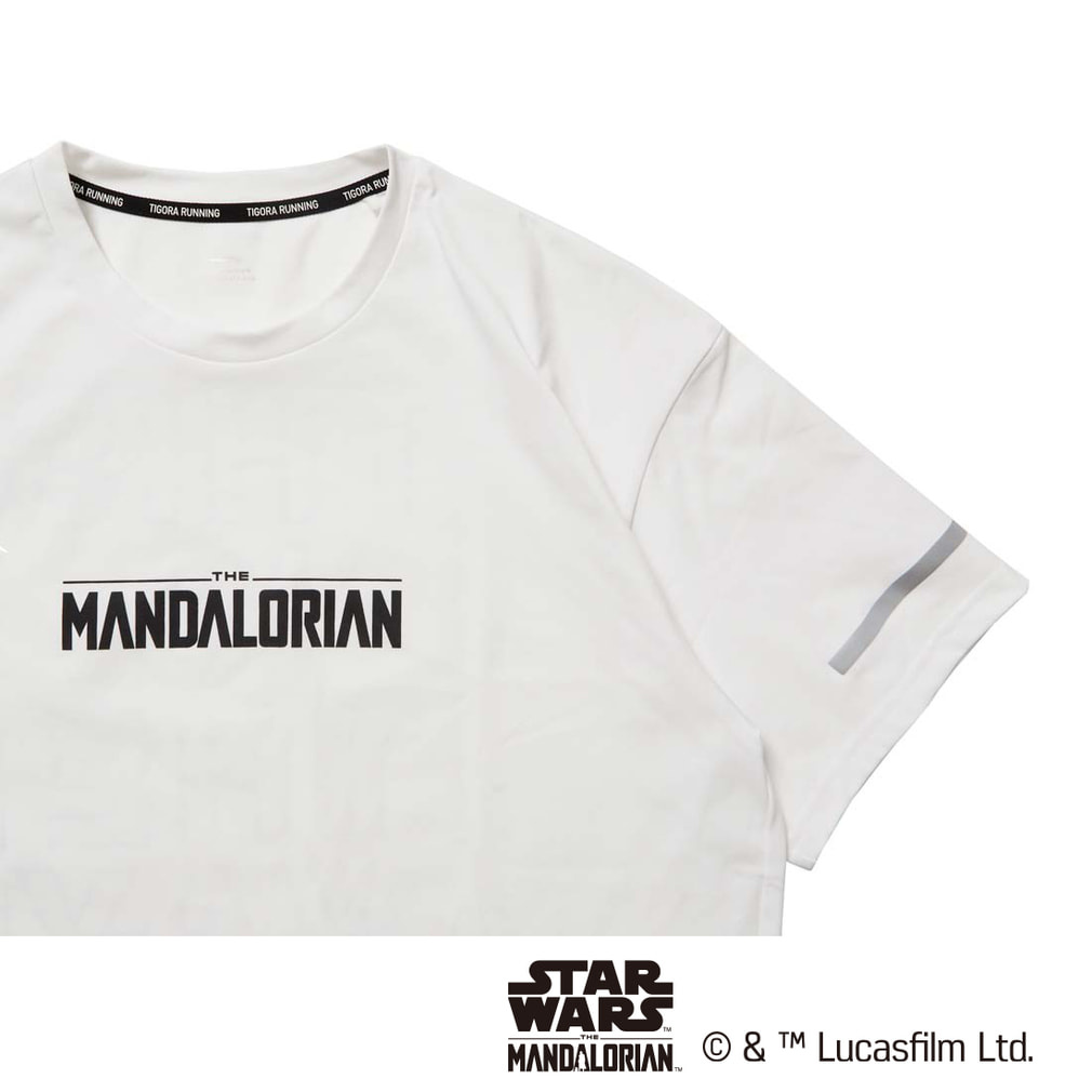 スター・ウォーズ メンズ 陸上/ランニング 半袖Tシャツ マンダロリアン