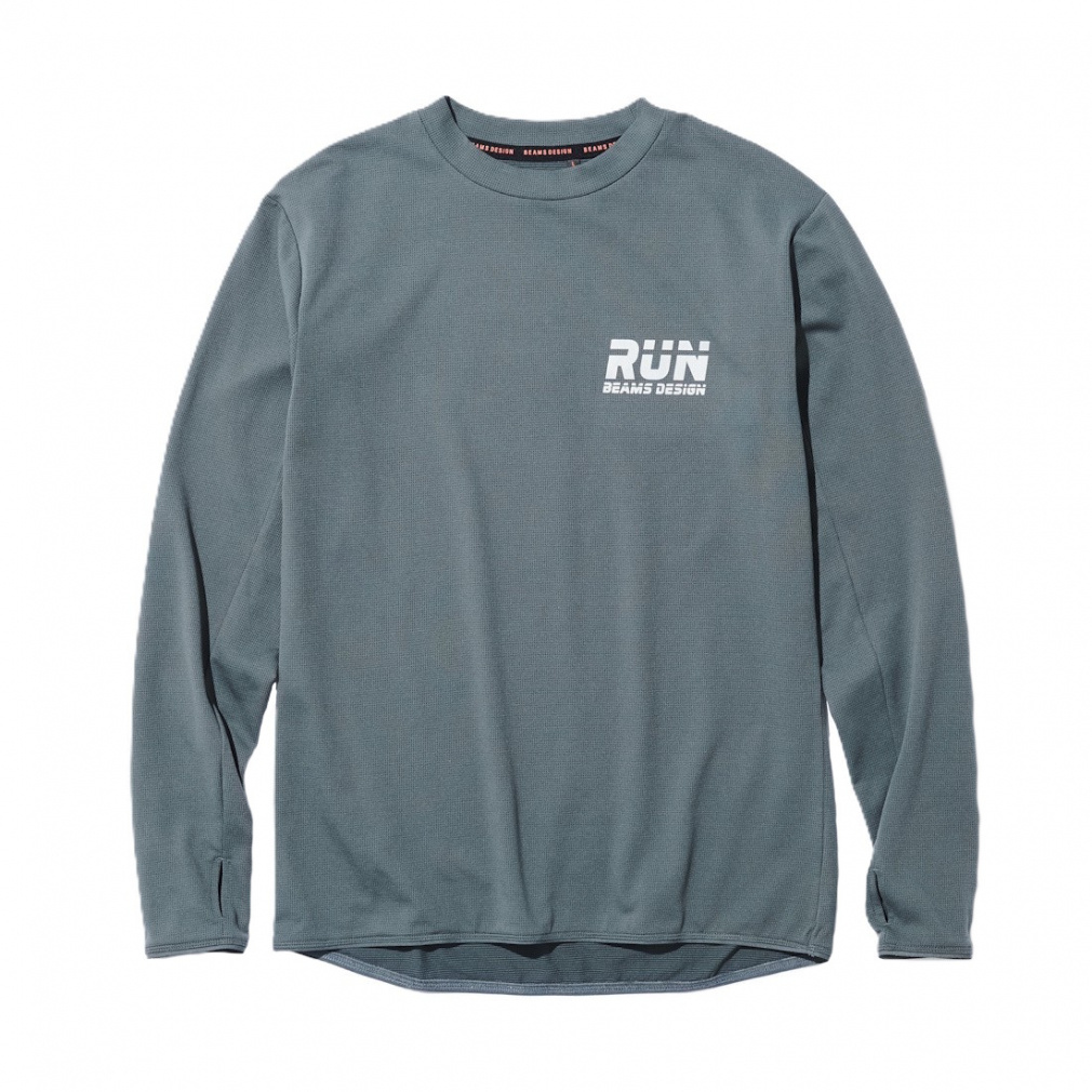 ティゴラバイビームスデザイン メンズ ランニングウェア 長袖Tシャツ