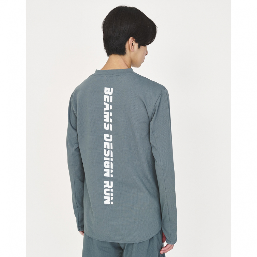 ティゴラバイビームスデザイン メンズ ランニングウェア 長袖Tシャツ