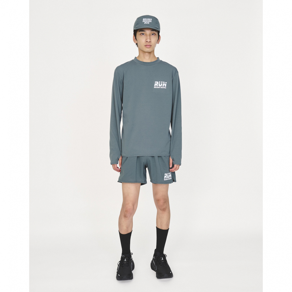 ティゴラバイビームスデザイン メンズ ランニングウェア 長袖Tシャツ