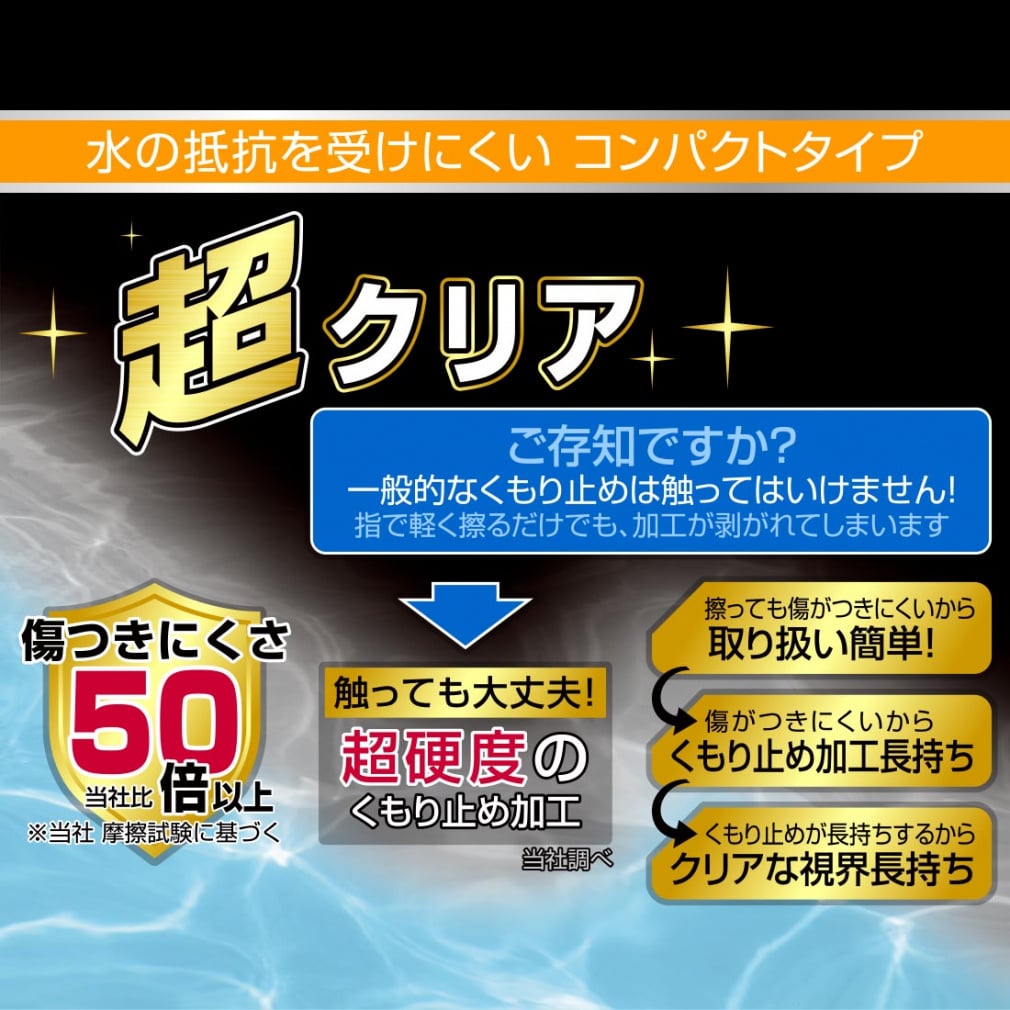 ティゴラ 超クリア コンパクトミラーレンズスイミングゴーグル TR-CP