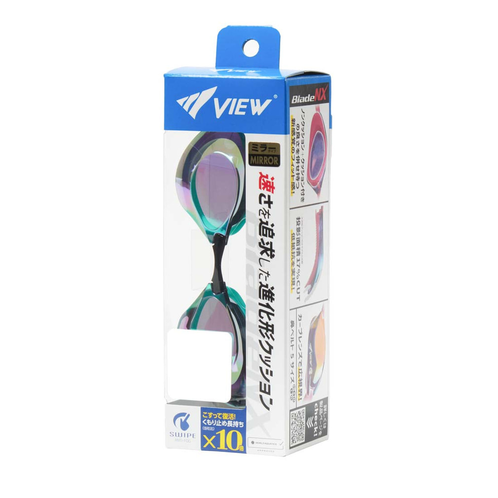 ビュー BladeNX ミラーレンズ SWIPE ANTI-FOG搭載 V250SAM V250SA 水泳