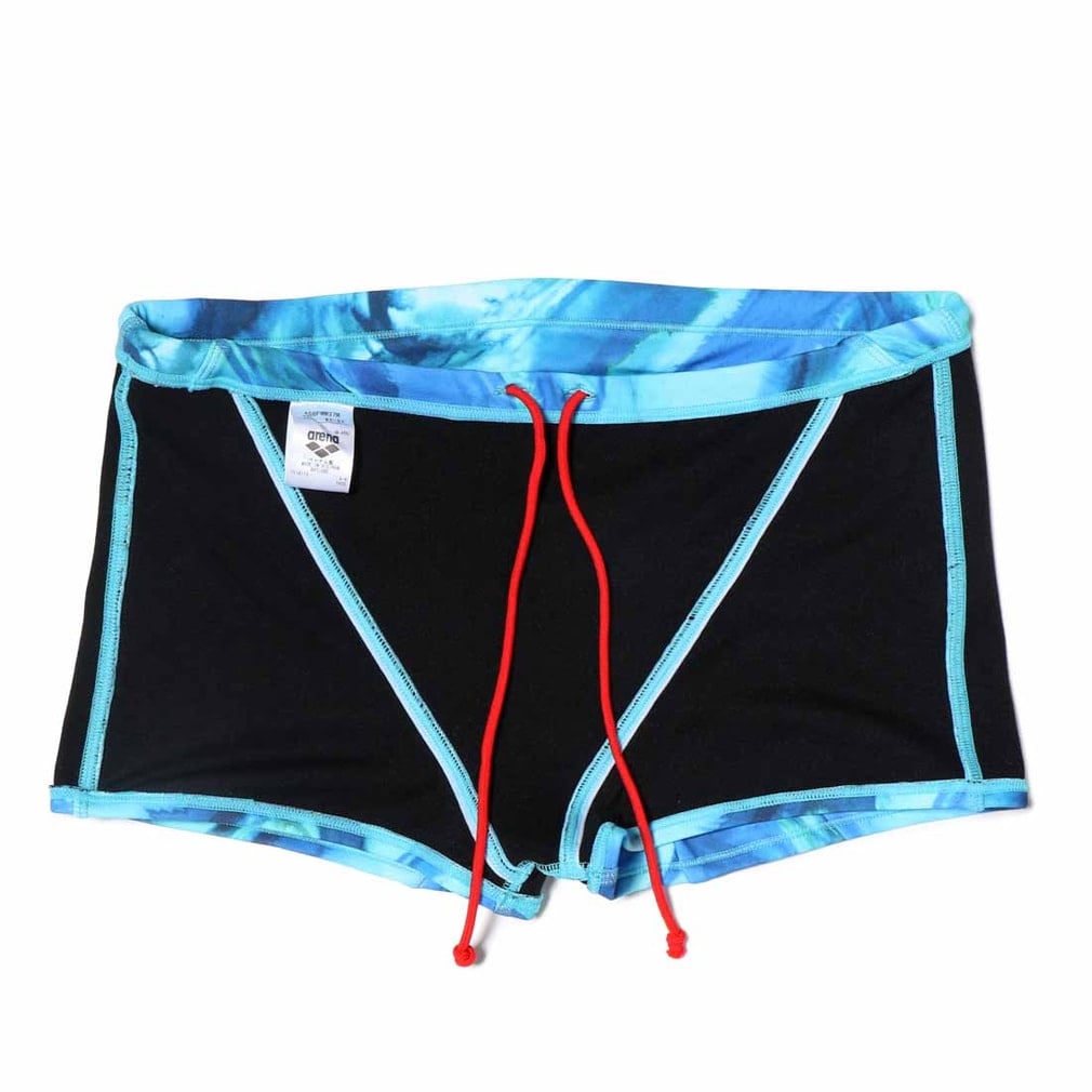 arena スポーツ用水着 黒/青/赤　& キャップ アリーナ メンズ 水泳 競泳水着 トレーニングスパッツ ショート
