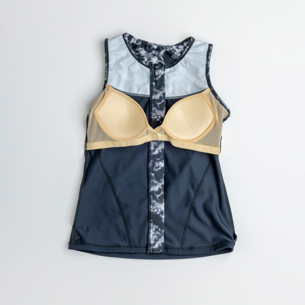 ナイキ レディス 水泳 フィットネス水着 FA25 ジップ付き袖なし