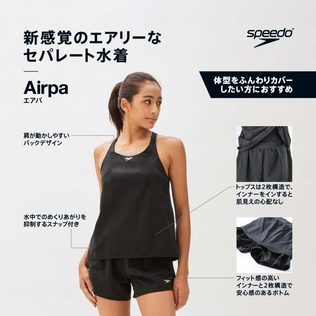 スピード レディス 水泳 フィットネス水着 AirpaII エアパ2 SFW22562