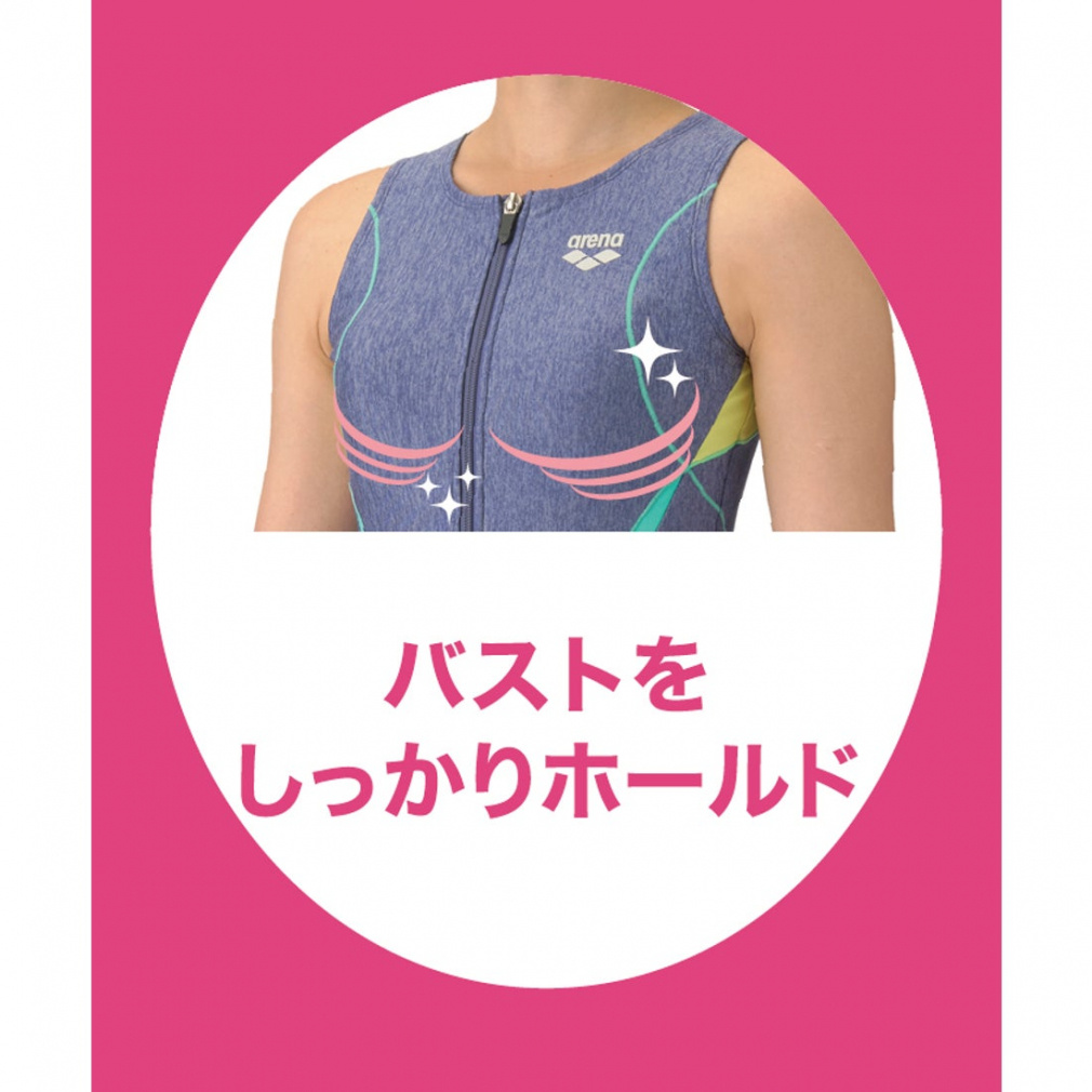 アリーナ レディス 水泳 フィットネス水着 すらっとセパ フィットネス