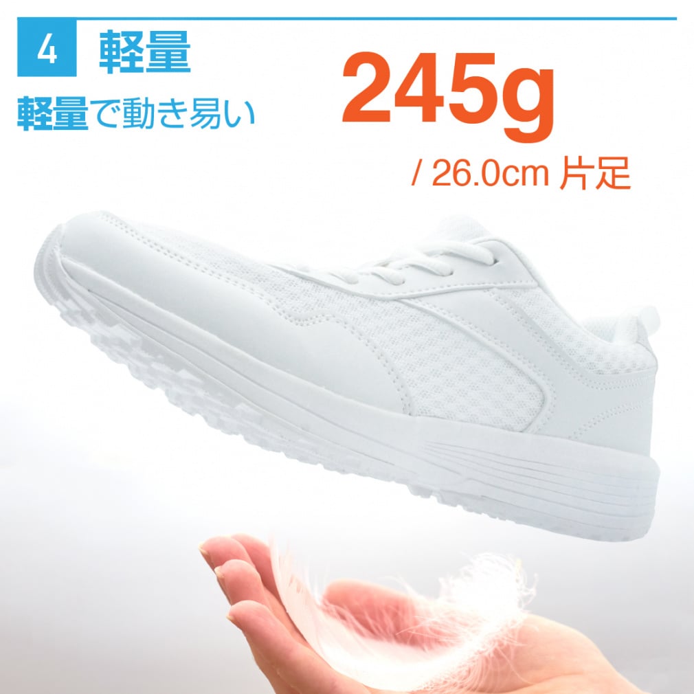 イグニオ IGC1003 WH メンズ レディース スニーカー 白スニーカー 白靴