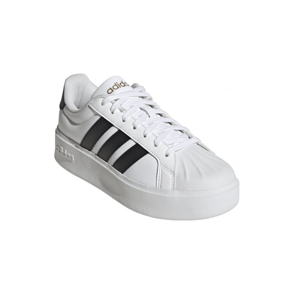 adidas バーガンディ/白 atp L 美品 アディダス ストリートトーク・ボールド・シューズ KJ3856 レディース