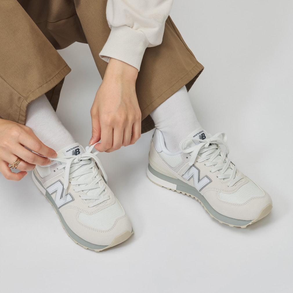 ま*め様 【新品】new balance ニューバランス シューズ 574 ホワ ニューバランス 574 U5742SP メンズ レディス レディース スニーカー