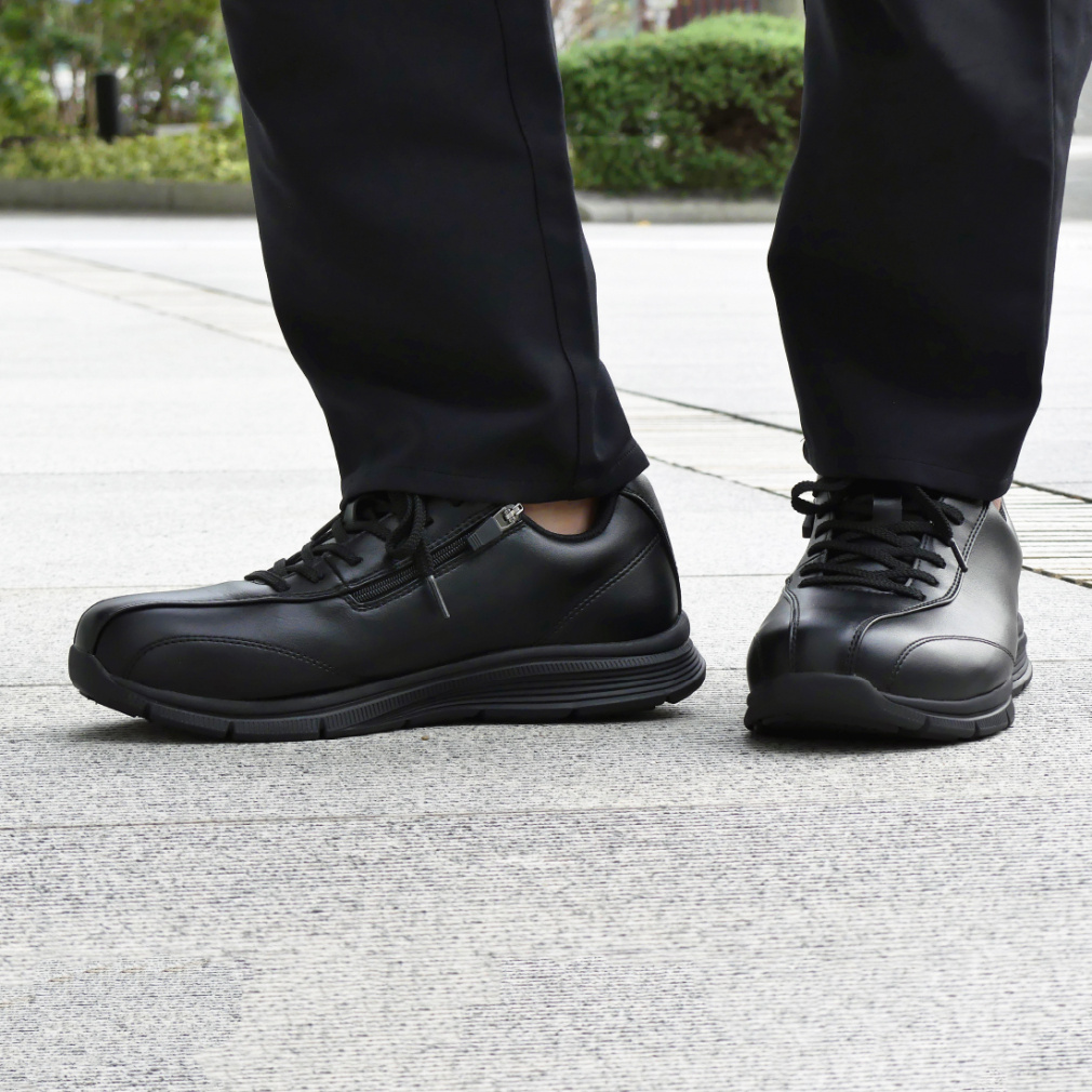 イグニオ 軽量ウォーキングZIP BK IGW1502ZIP メンズ ウォーキング