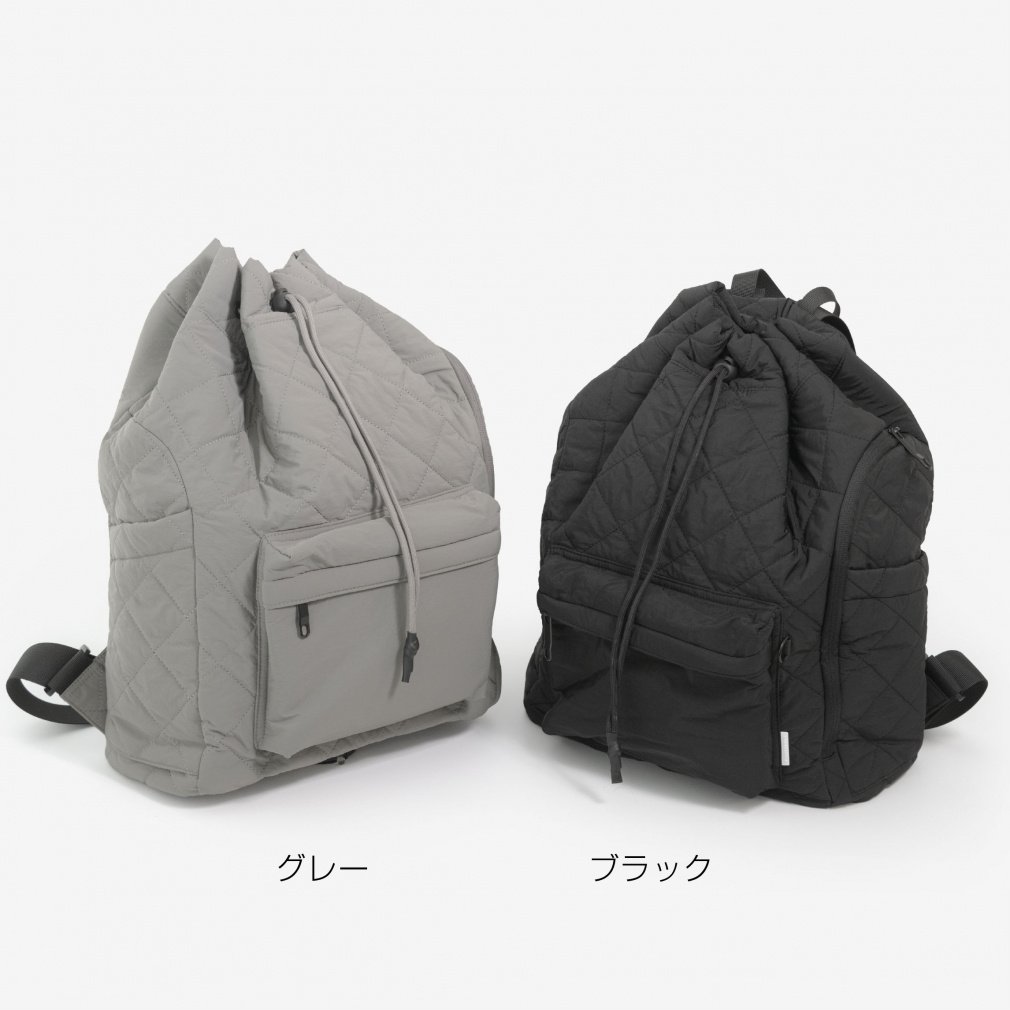 ティゴラ 大きくひらくリュックサック キルティングBK 4231030805