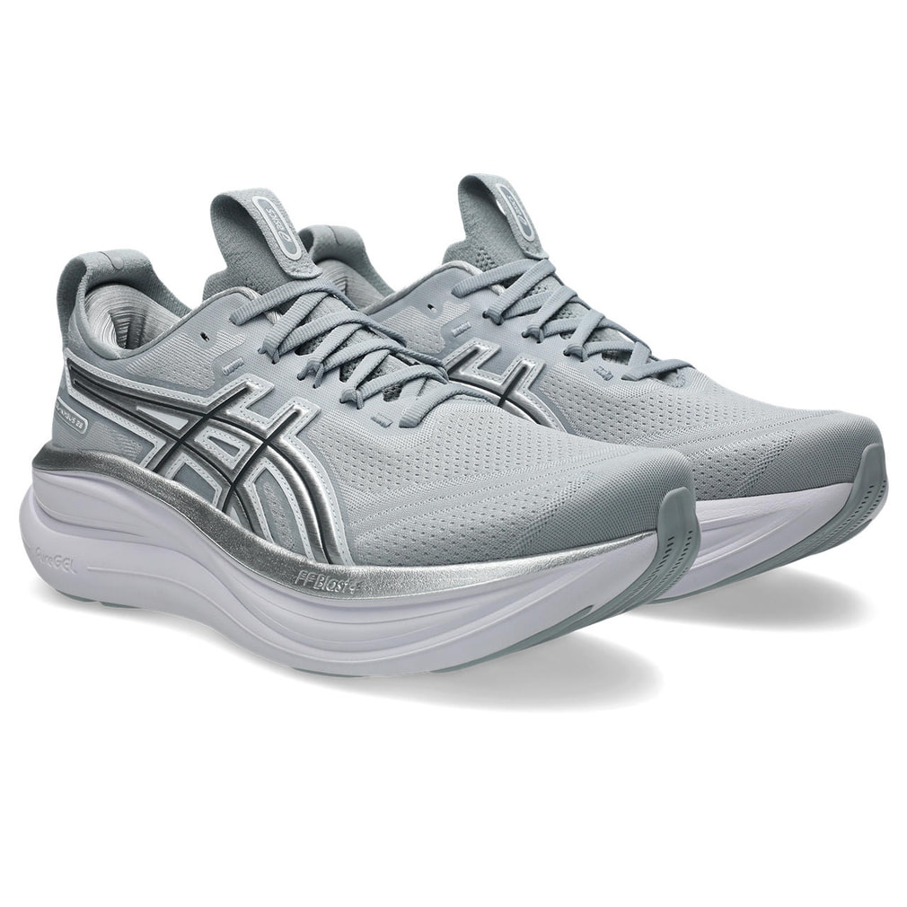 アシックス　ゲルニンバス　28 フェザーグレー　クリーム　26.5 2E アシックス GEL-NIMBUS 28 ATC ゲルニンバス28ATC 1011C222 メンズ
