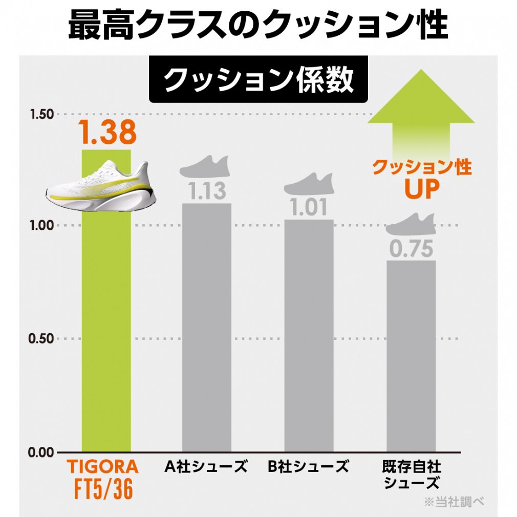 ティゴラ ランニングシューズ FT5/36 WHBE 2E 陸上 ランニング メンズ