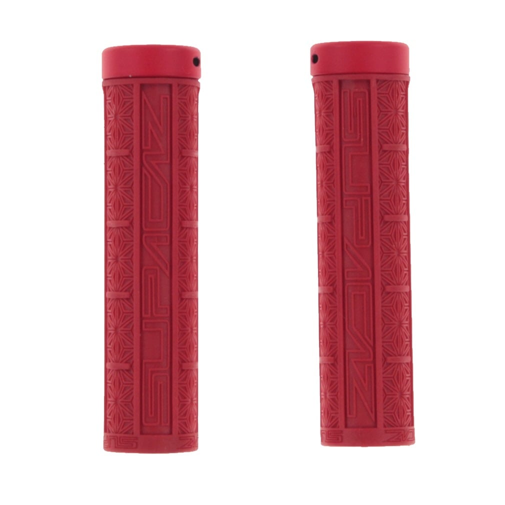 スパカズ GRIZIPS (SP-012) バイシクル グリップ : レッド SUPACAZ