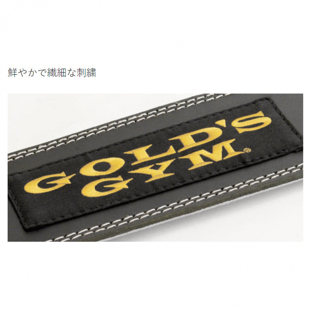 GOLD'S GYM トレーニング レザーベルト ナチュラル トレーニングレザーベルトBK G3368｜Alpen Online