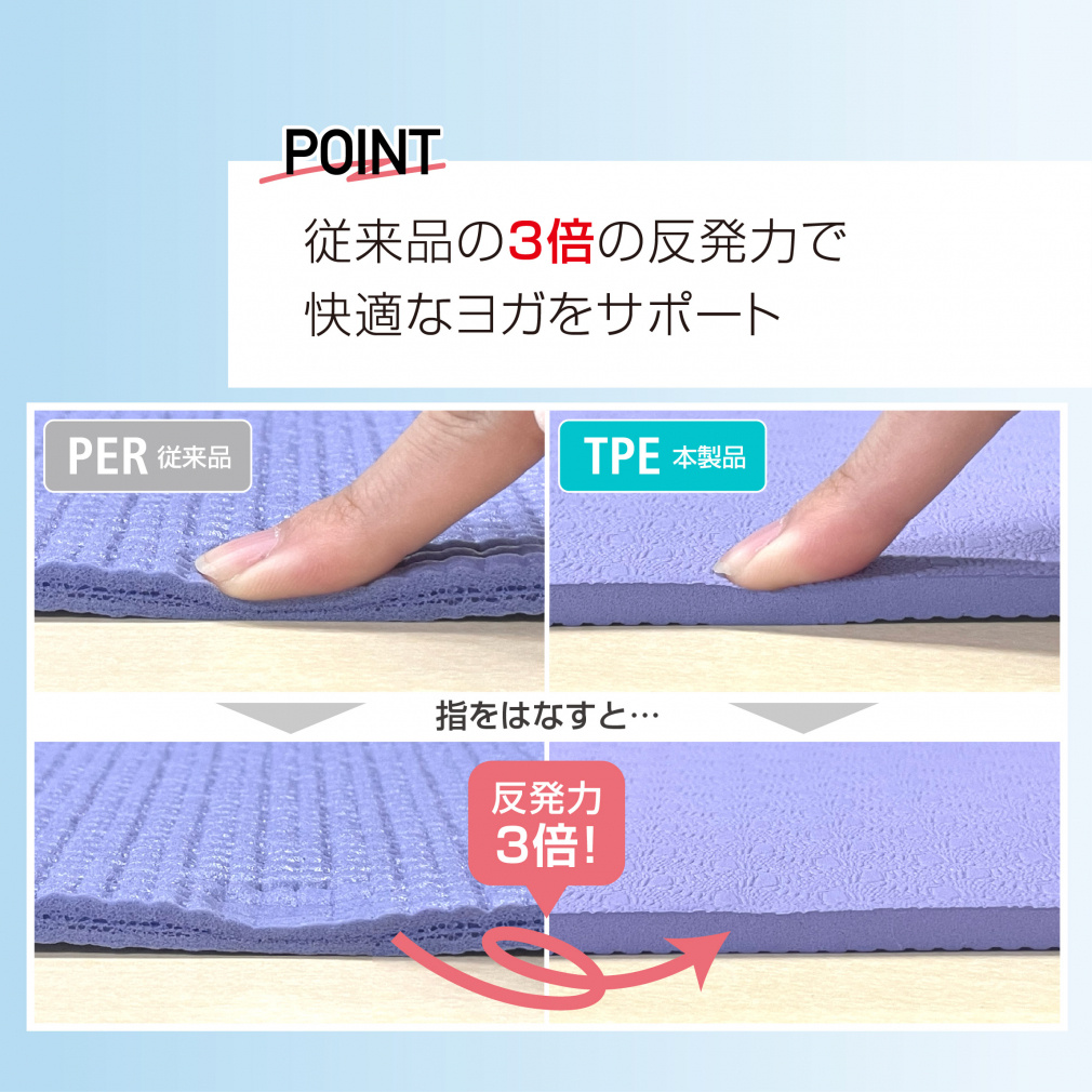 TPE デザインヨガマット6mm パープル｜Alpen Online
