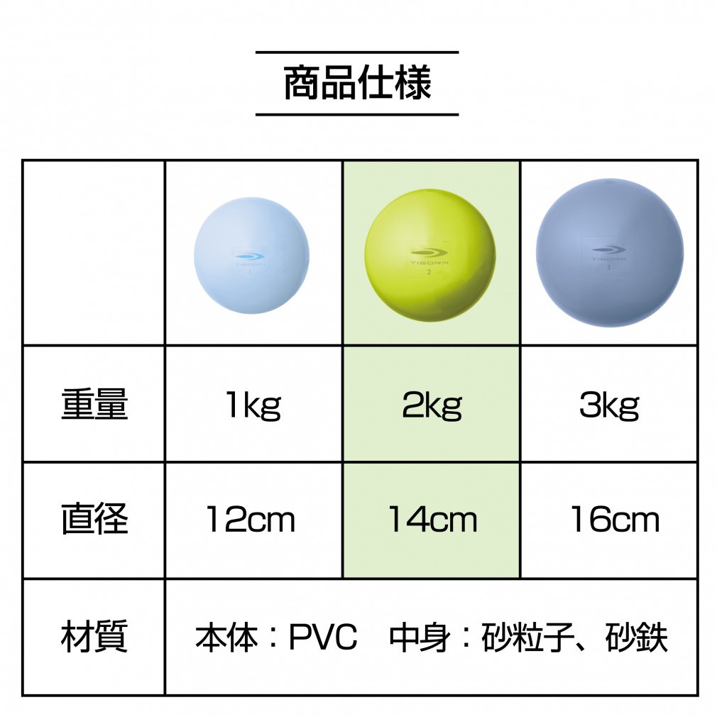 ティゴラ 砂鉄 表面PVCソフトウェイトボール2KG TR ズッシリタマ2K 2