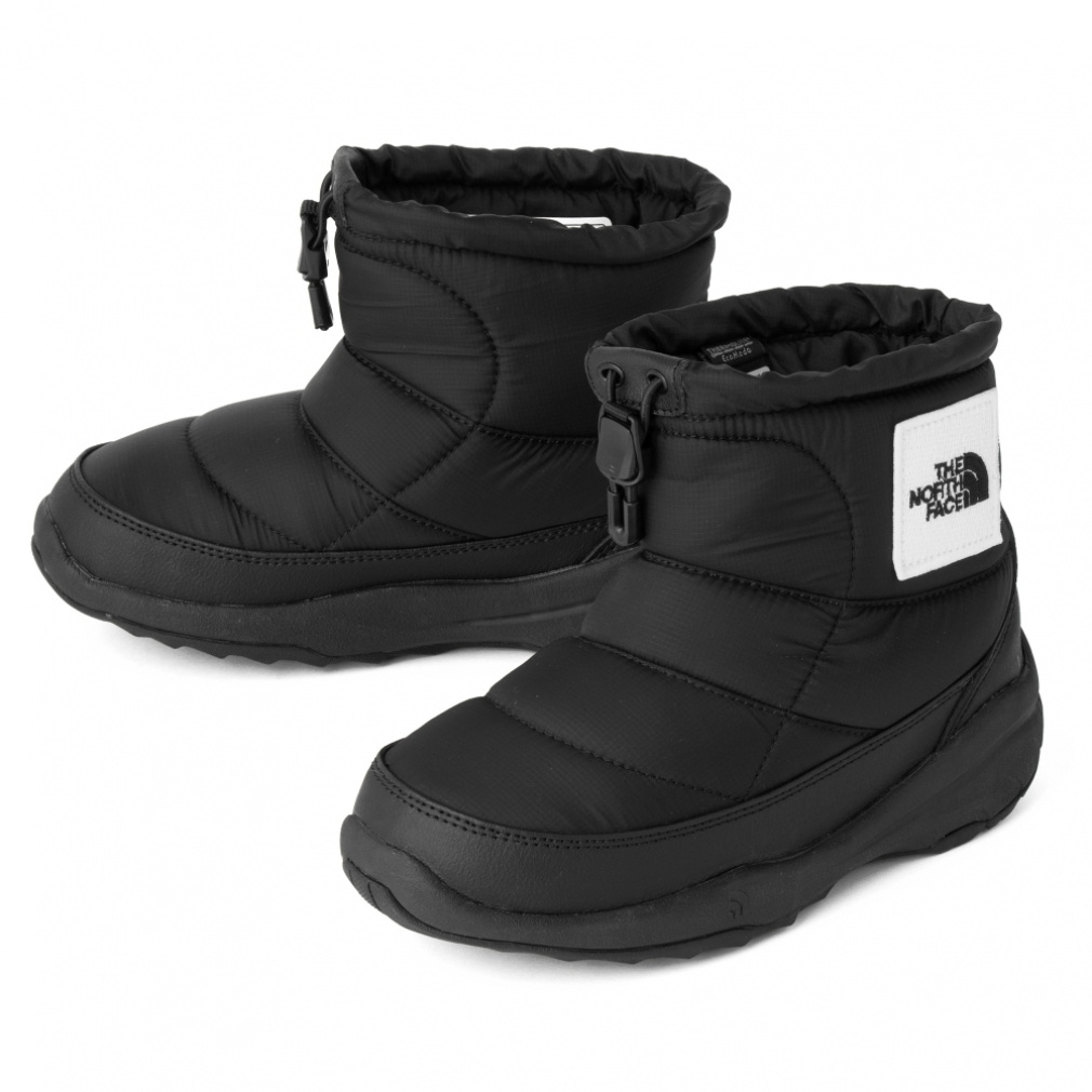 [ノースフェイス] ブーツ K Nuptse Bootie Logo Short K Nuptse Bootie Logo Short : ブラック×ホワイト｜Alpen Online