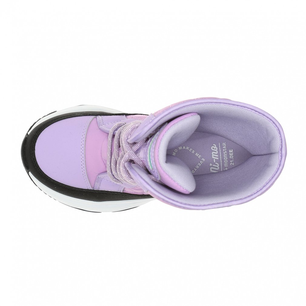 ムーンスター NM WPJ025 パープル 13662709 5 キッズ ウィンター