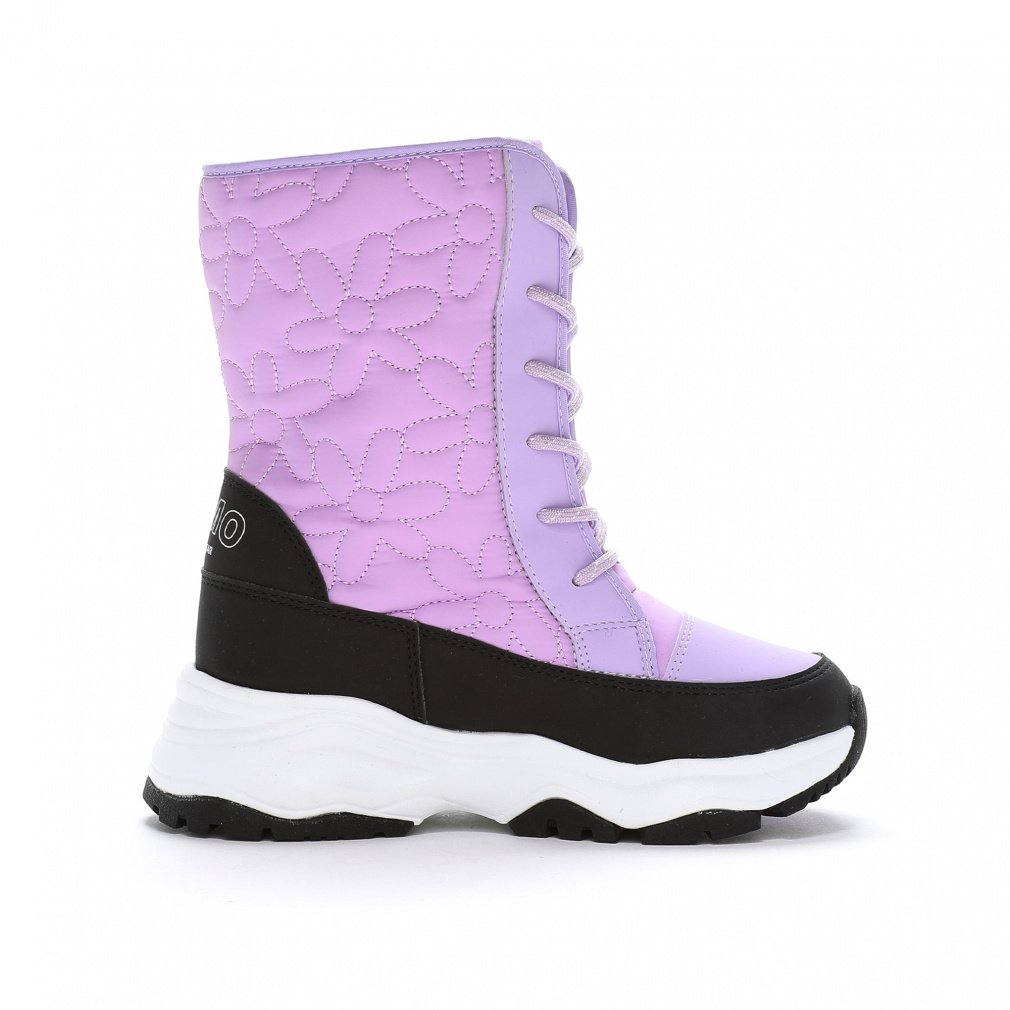 ムーンスター NM WPJ025 パープル 13662709 5 キッズ ウィンター