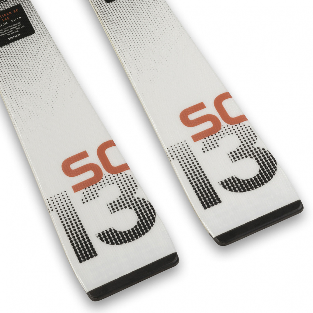 Völkl スキー ホワイト（141cm）状態良好 VOLKL（フォルクル） 25 VOLKL RACETIGER SC WHITE + vMOTION 12 GW